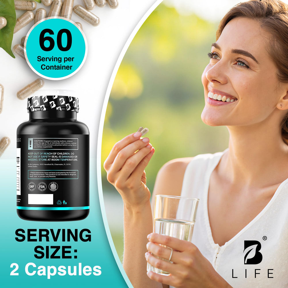 Gluten-free and soy-free Lion's Mane supplement with no artificial additives