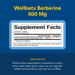 Gluten-free vegan berberine supplement packaging