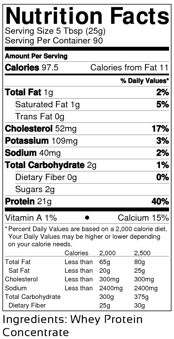 Gluten-free, soy-free whey protein powder