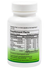 Close-up view of Gluten Plus digestive enzyme tablets