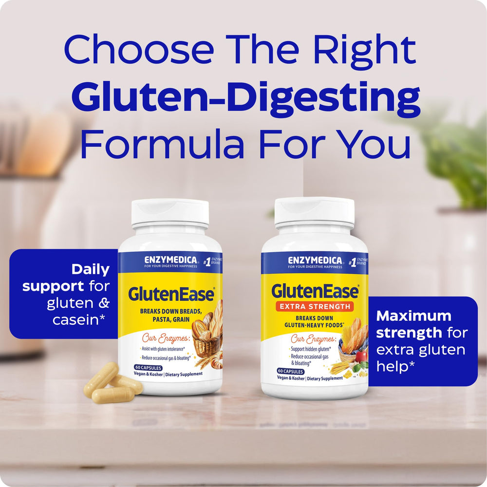 Clean ingredient list highlight of GlutenEase