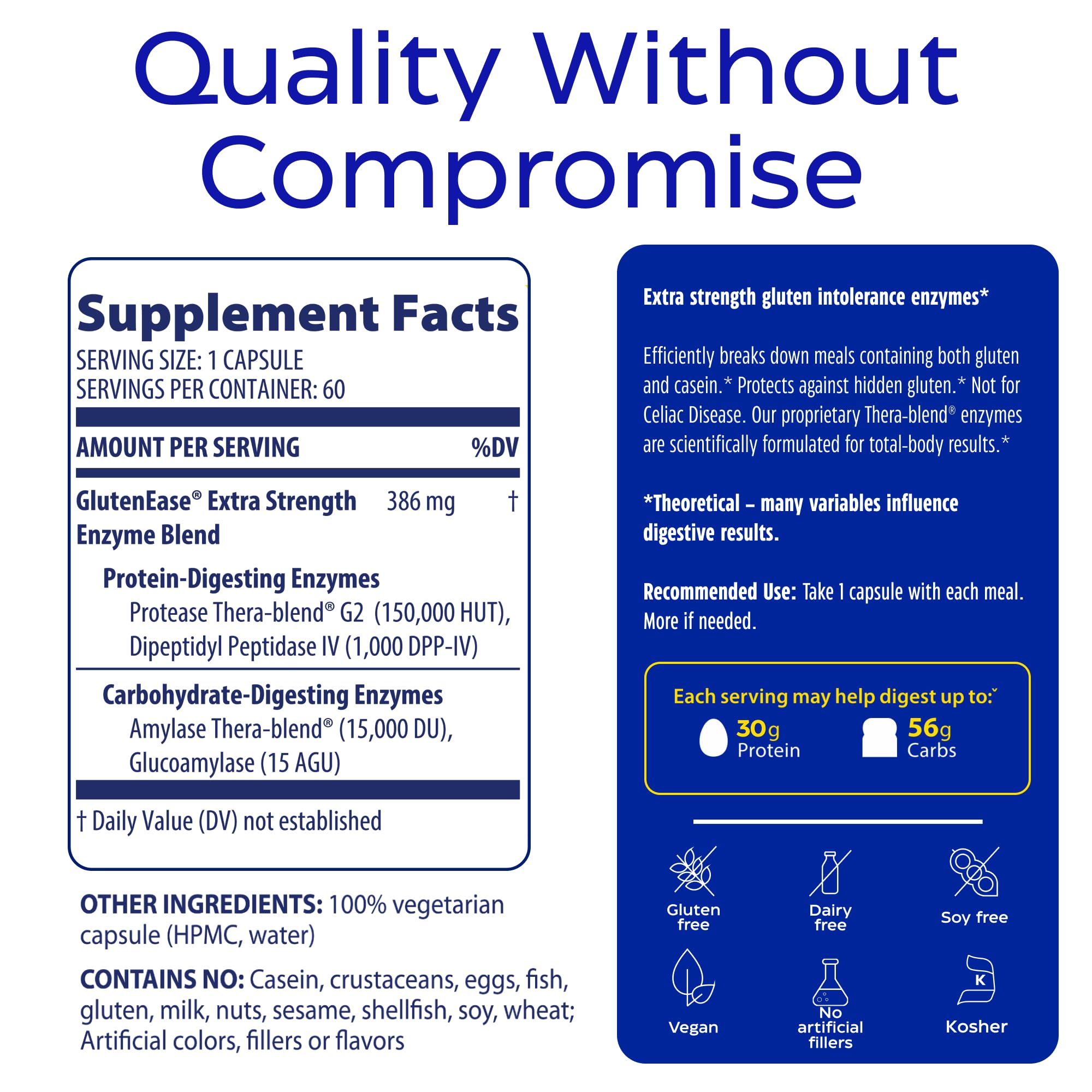 Vegan and kosher labeling on packaging