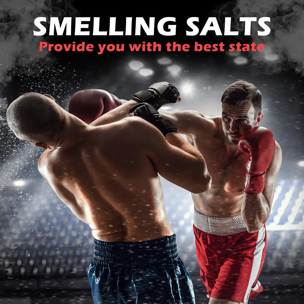 Hockey player using smelling salts for focus