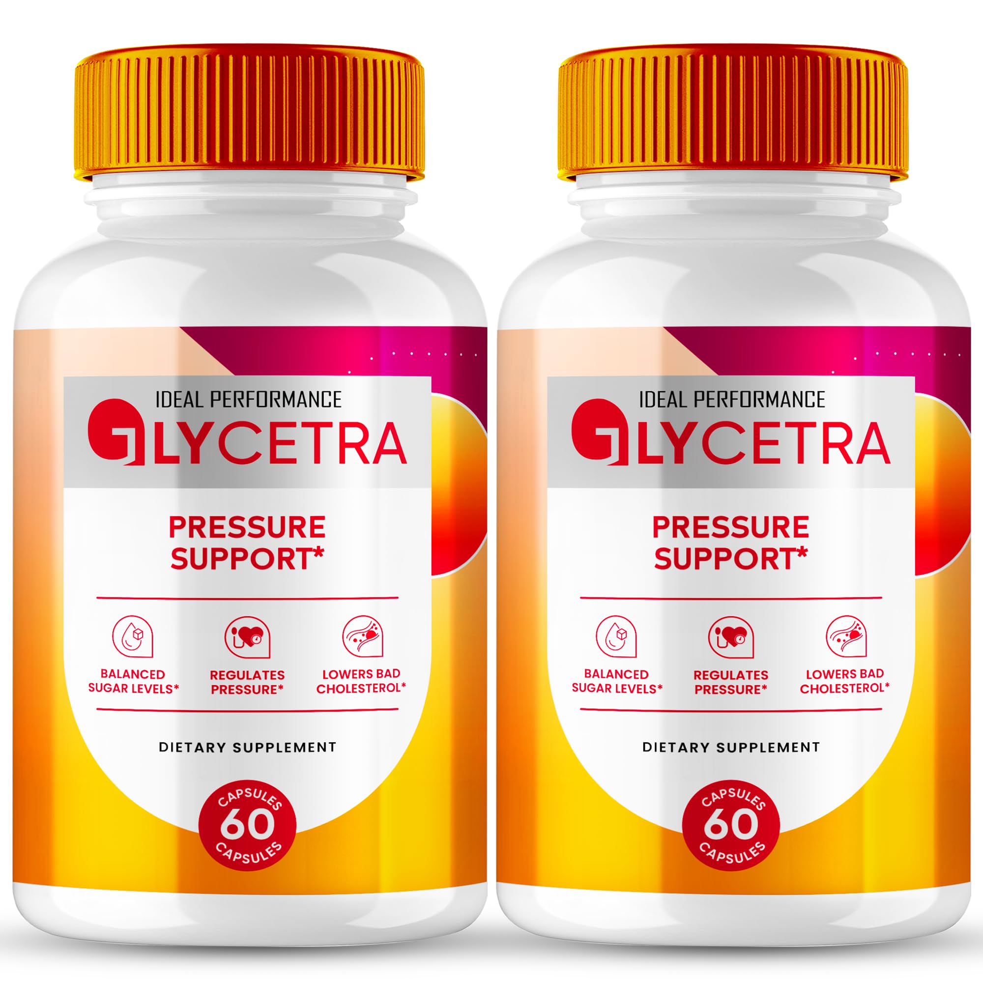 Glycetra Advanced Blood Formula Capsules bottle, front view