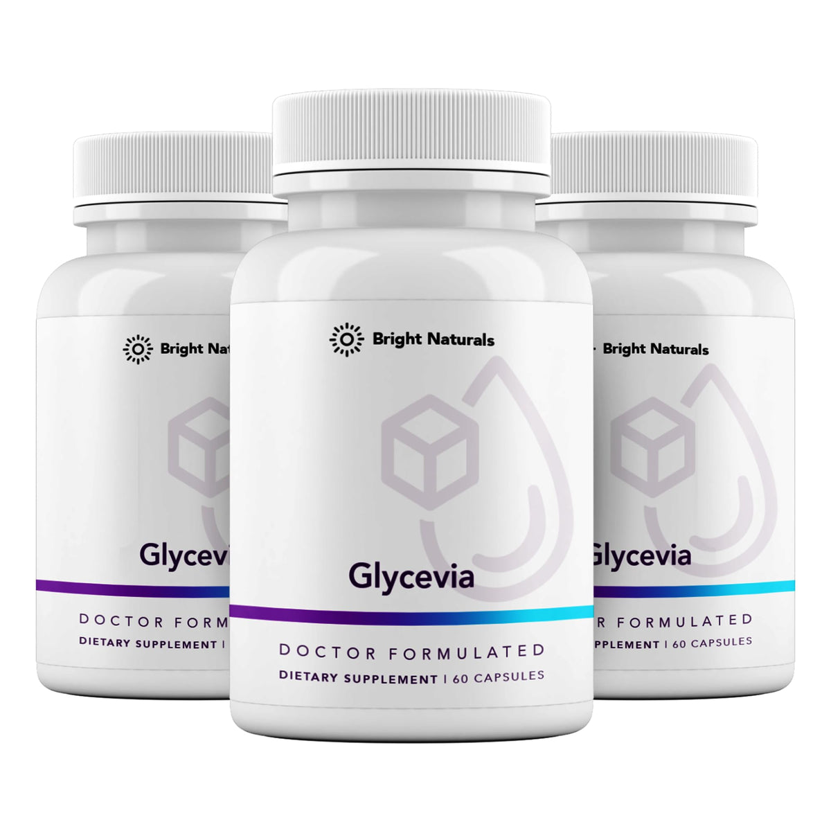 Bright Naturals Glycevia GlucoVantage bottle front label