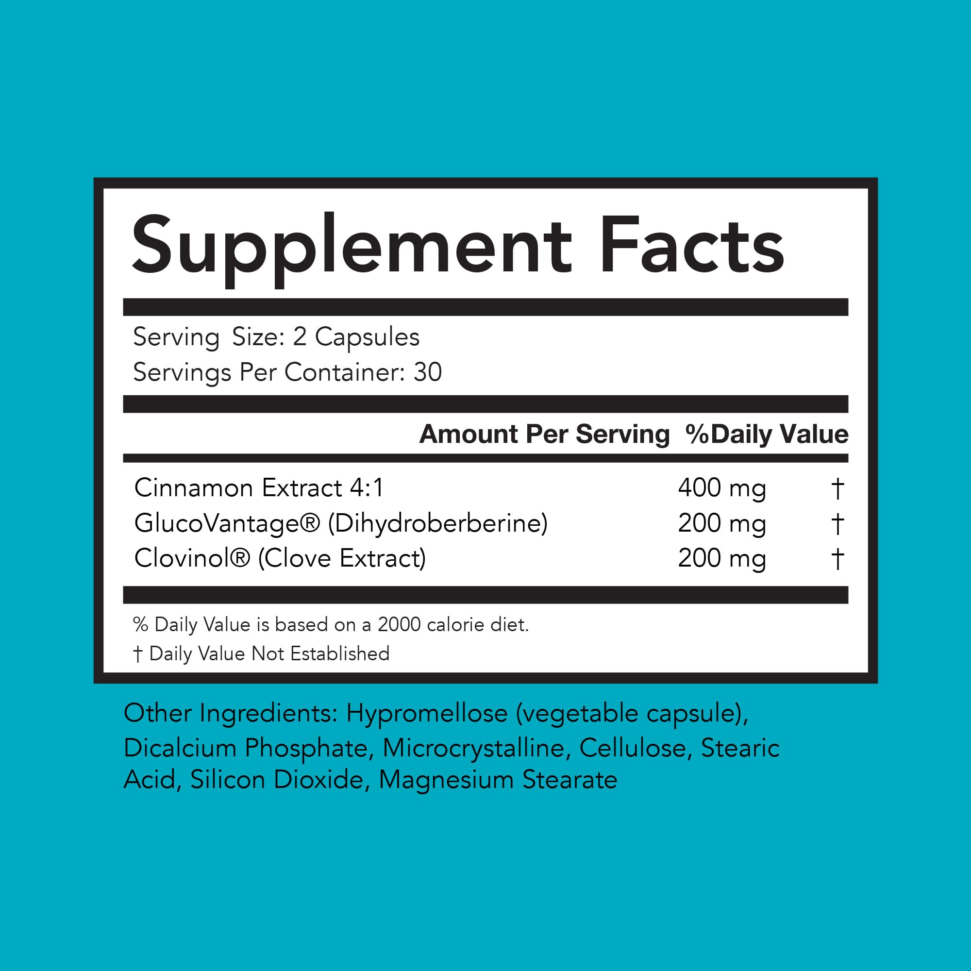 Close-up of Glycevia dihydroberberine capsules