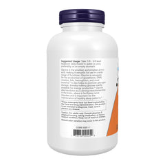 Front view of NOW Foods Glycine Powder 1 lb bottle
