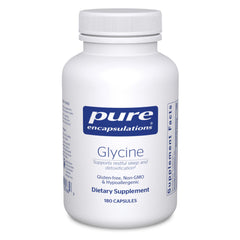 Bottle of Pure Encapsulations Glycine 180 capsules