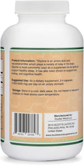Gluten-free and Non-GMO glycine supplement packaging