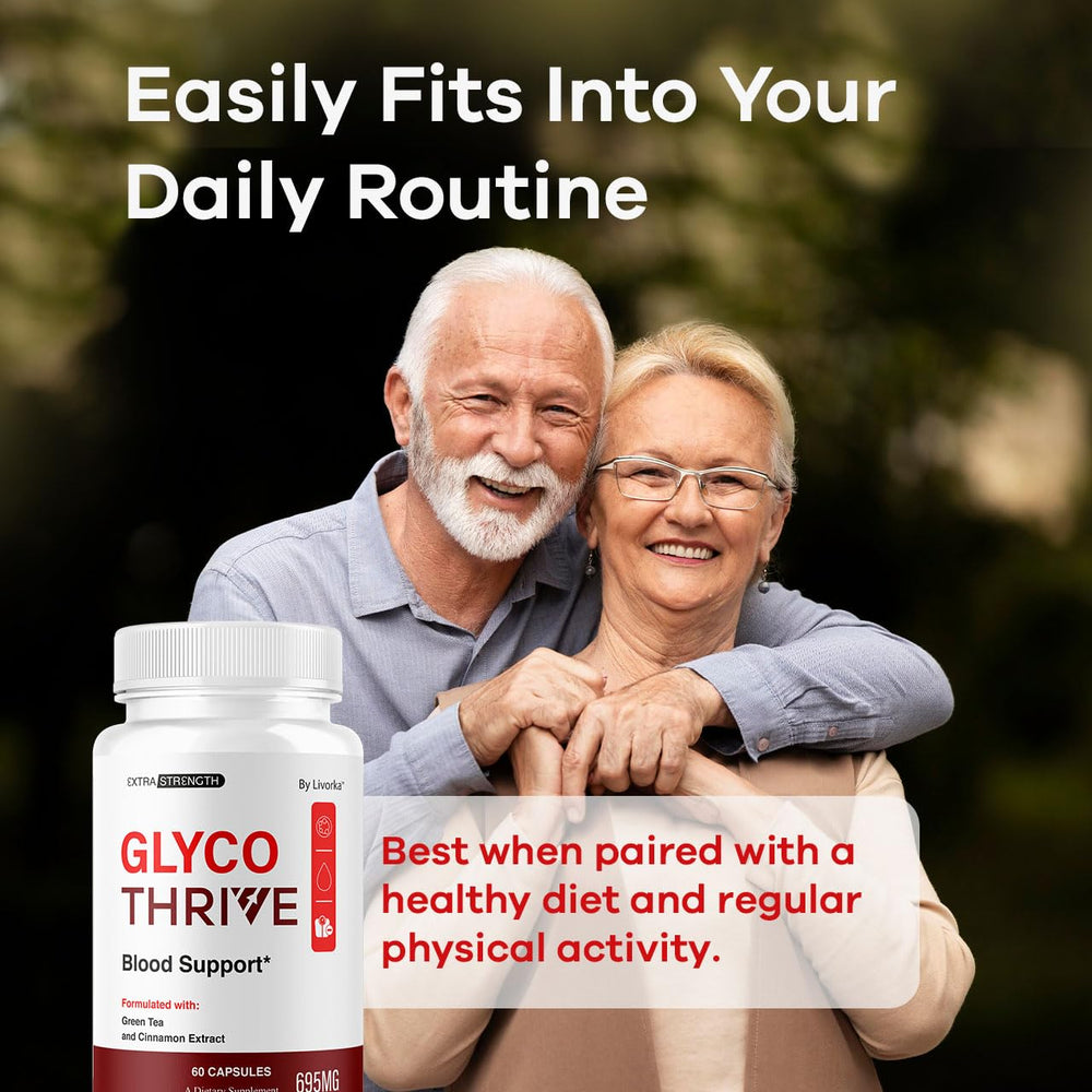 Glyco Thrive bottle showing 60 capsules