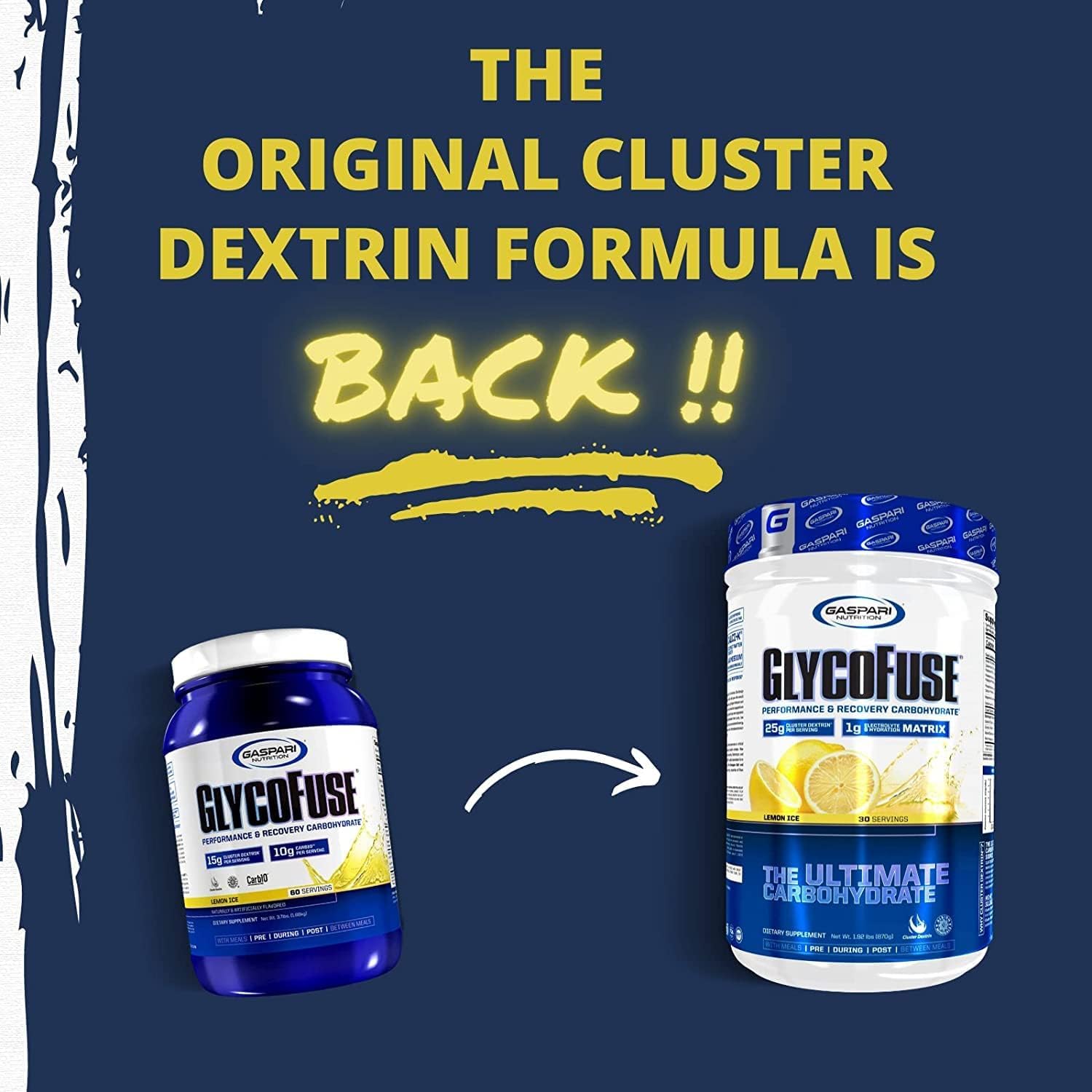 Gaspari Glycofuse product page with science-backed formulation