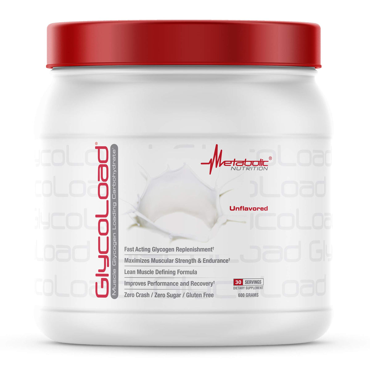 Metabolic Nutrition Glycoload 600g tub - front view