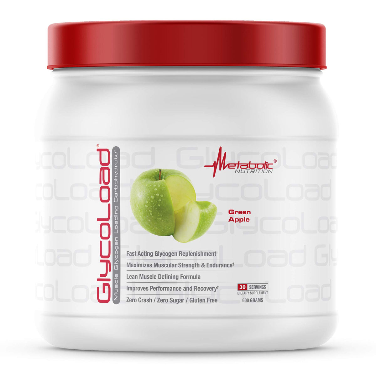 Glycoload Metabolic Nutrition Green Apple 600 g container