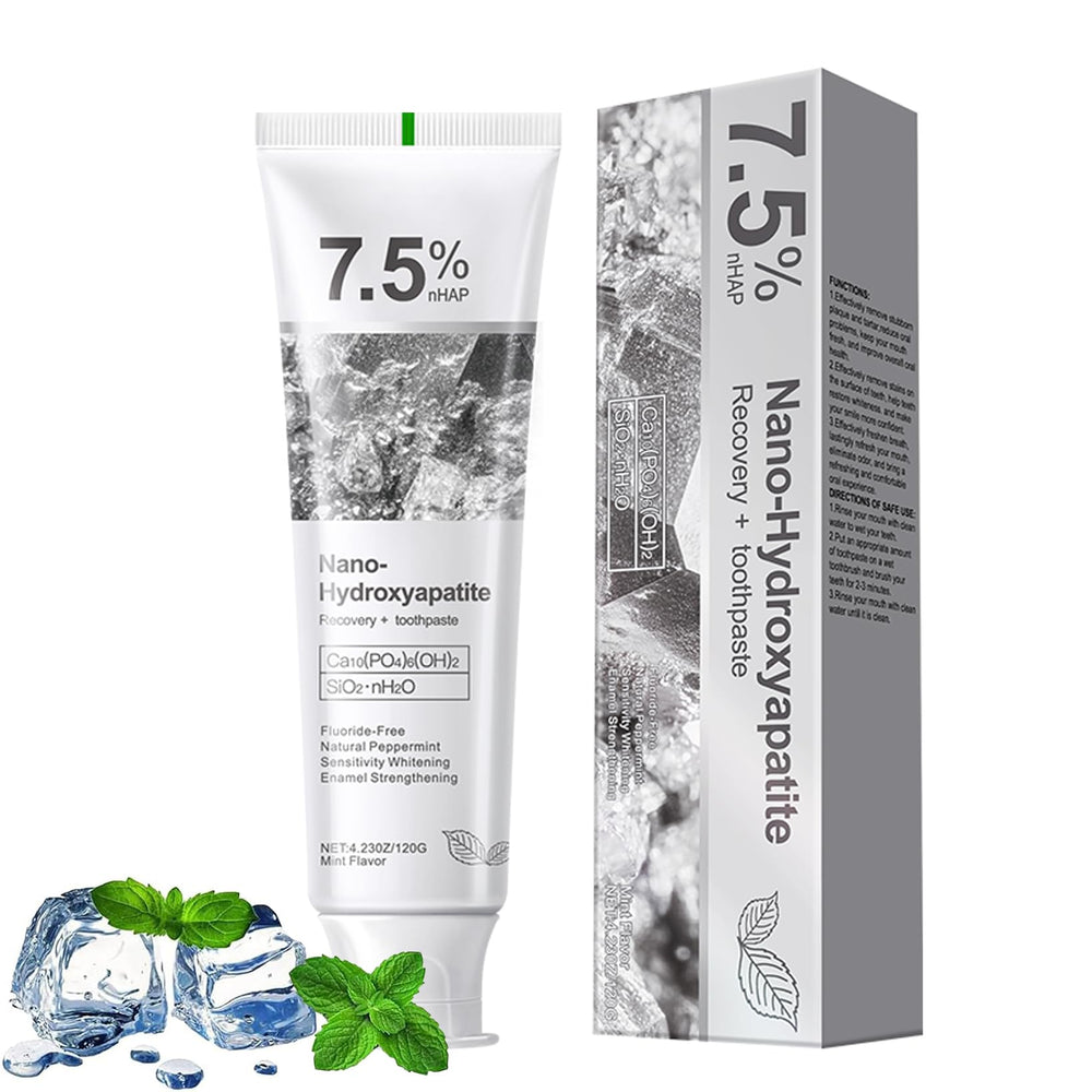 GMaxit Hydroxyapatite Toothpaste bottle with Fresh Mint flavor 4.23 oz