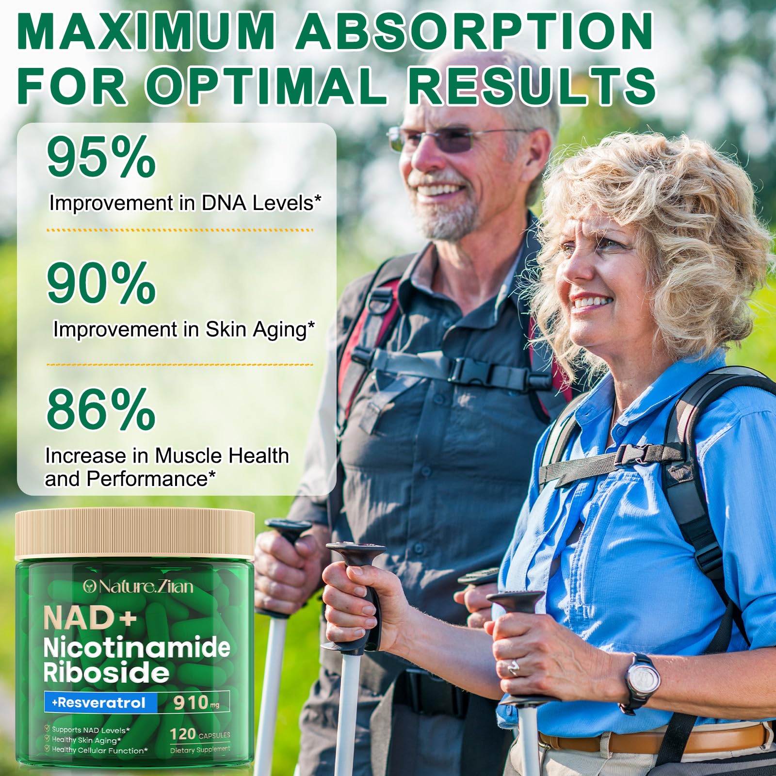 GMP-certified NAD+ supplement packaging