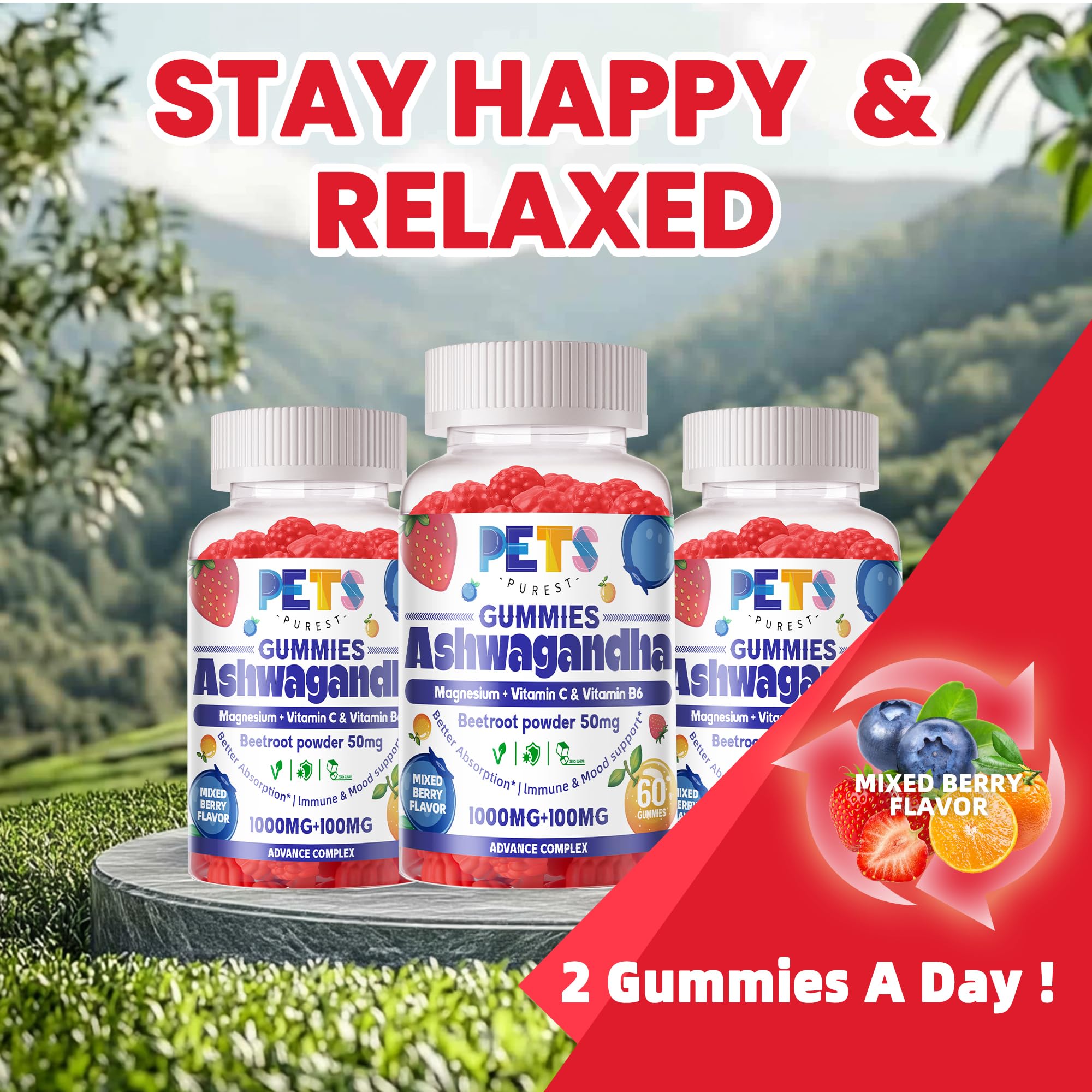 Lab-tested GMP facility quality Ashwagandha gummies