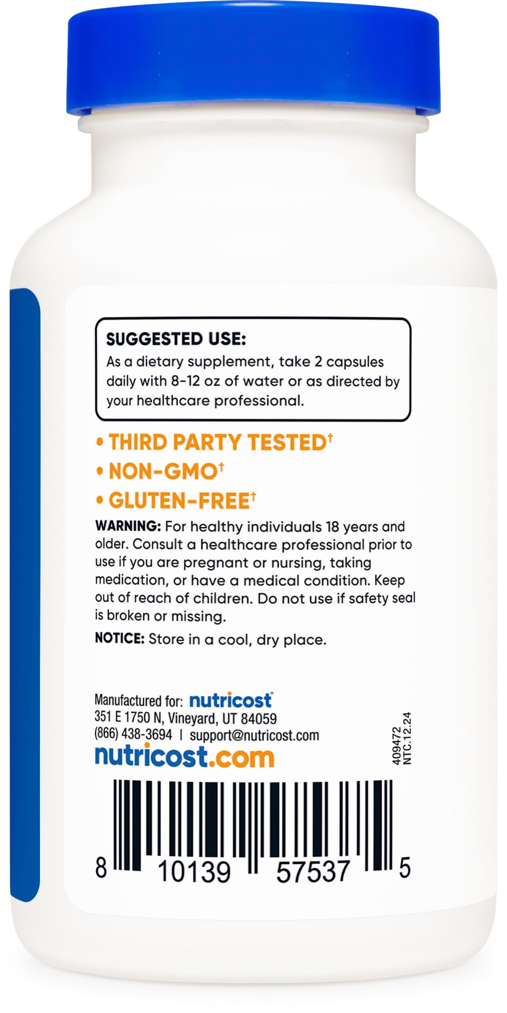 Manufactured in a GMP-compliant and NSF-certified facility