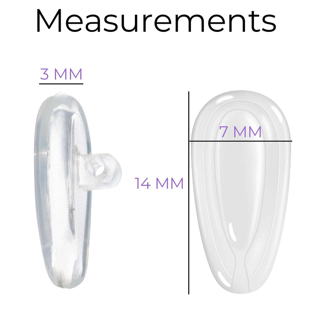 Soft silicone nose pads for glasses