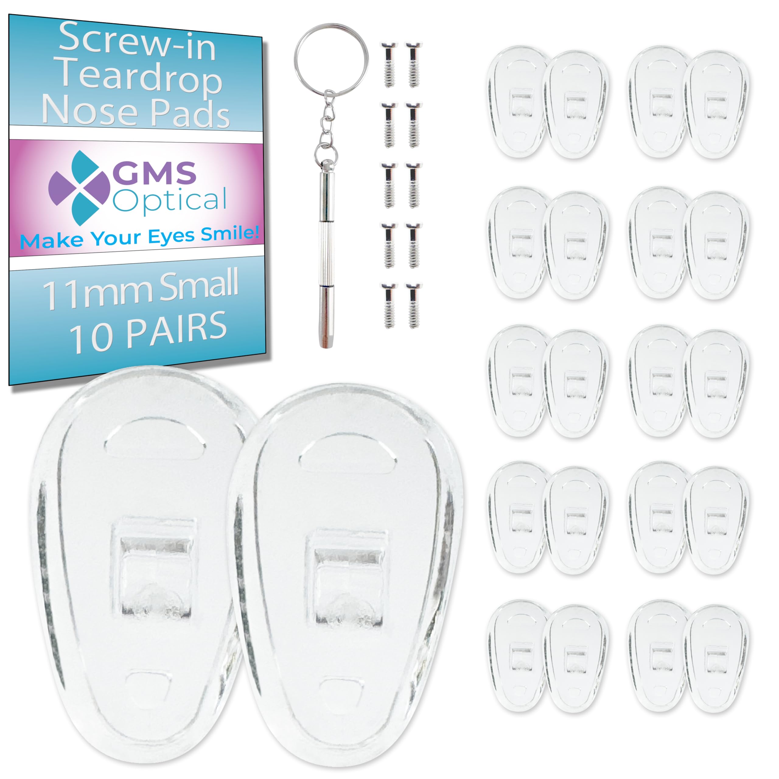 GMS Optical repair kit components laid out