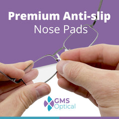Non-slip silicone nose pads keeping glasses in place