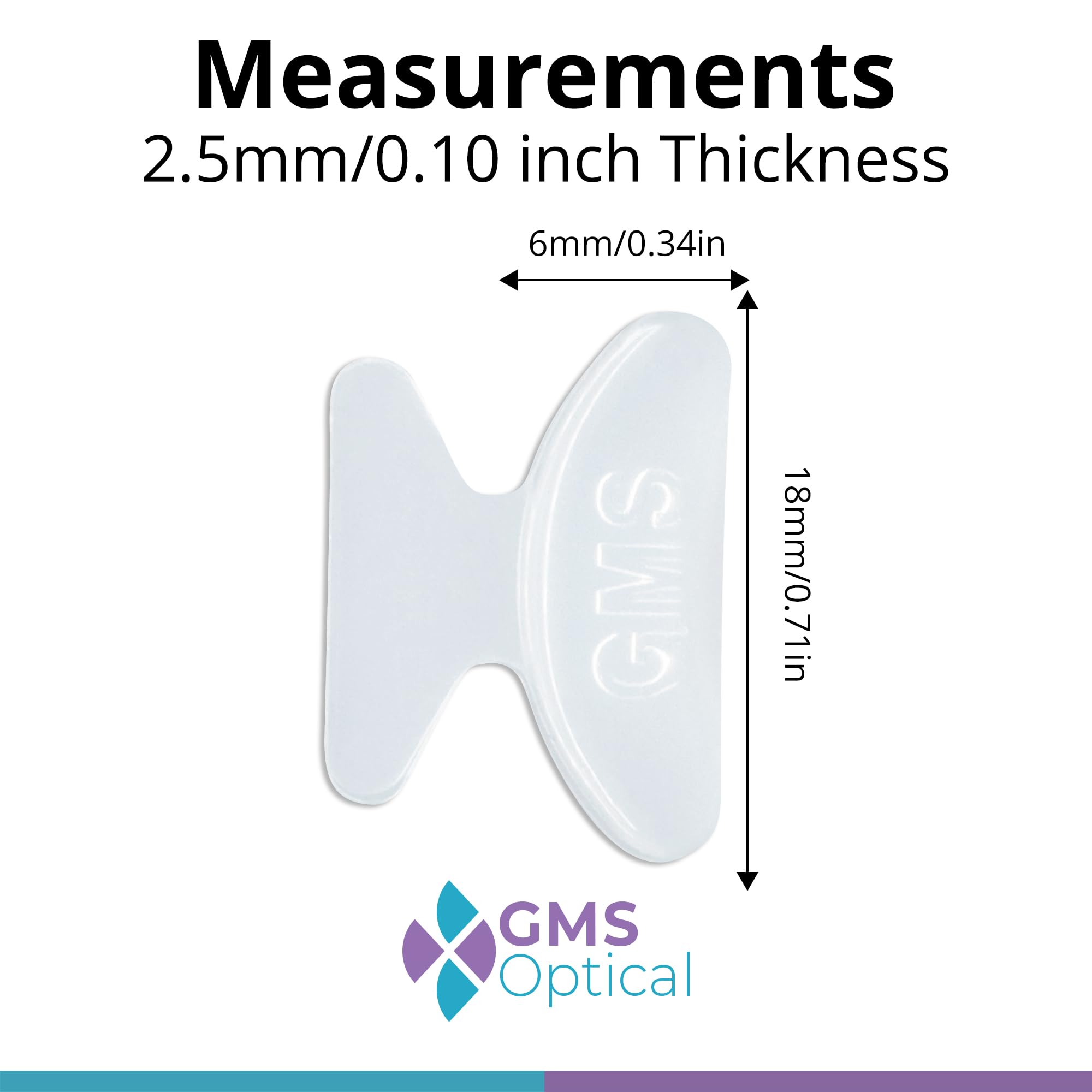 Thick silicone nose pads replacement for glasses