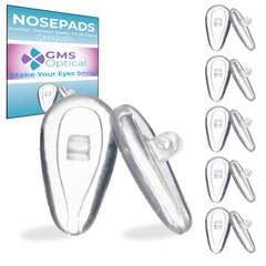 GMS Optical Comfort Line nose pads with air bag soft silicone (7mm regular wide / 11mm small length) close-up