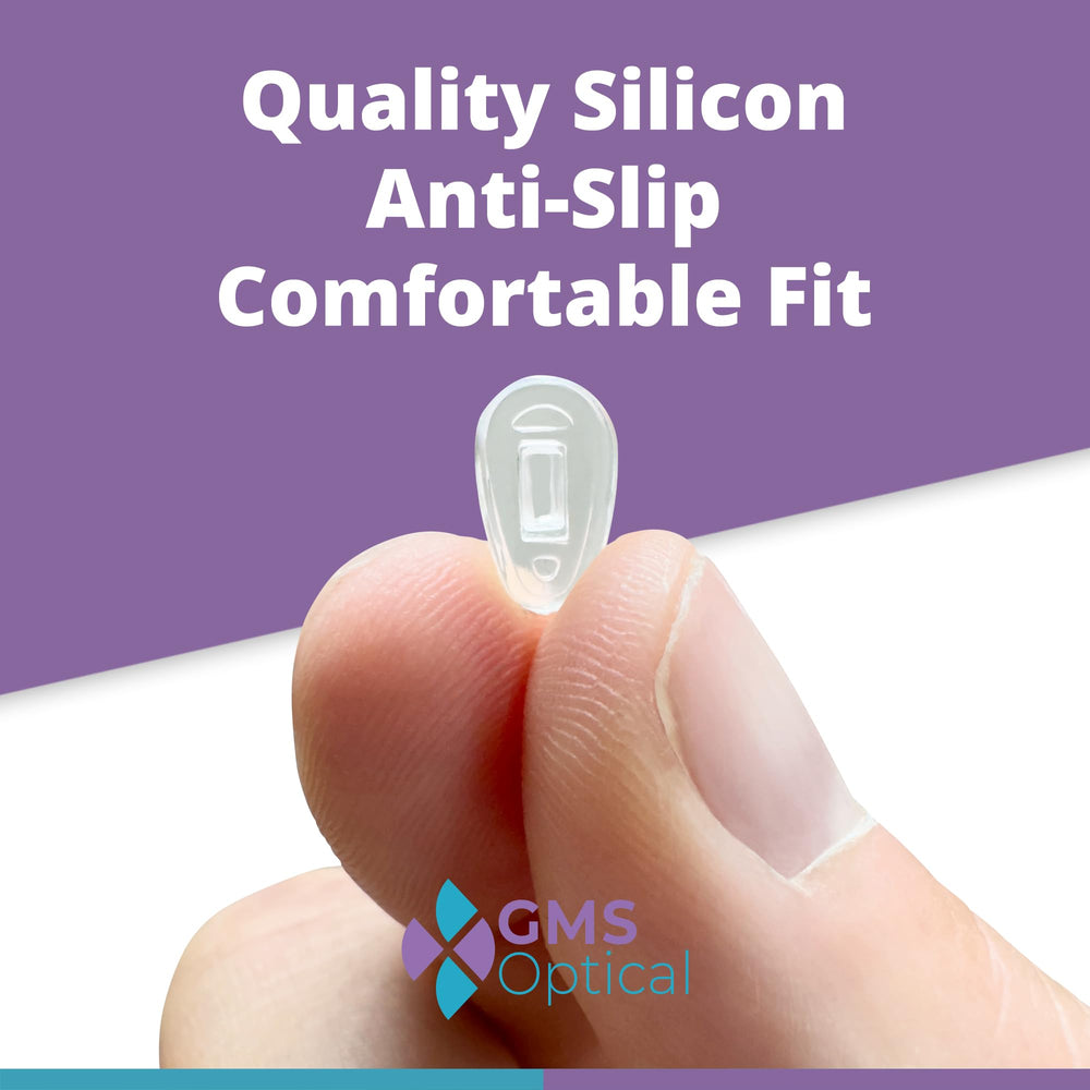 Anti-slip silicone nose pads for glasses, clear