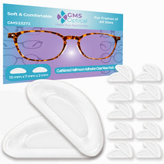 GMS Optical air cushion adhesive nose pads - clear