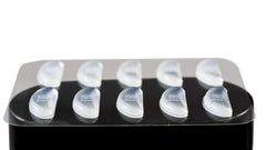 Close-up view showing nose pad application instructions