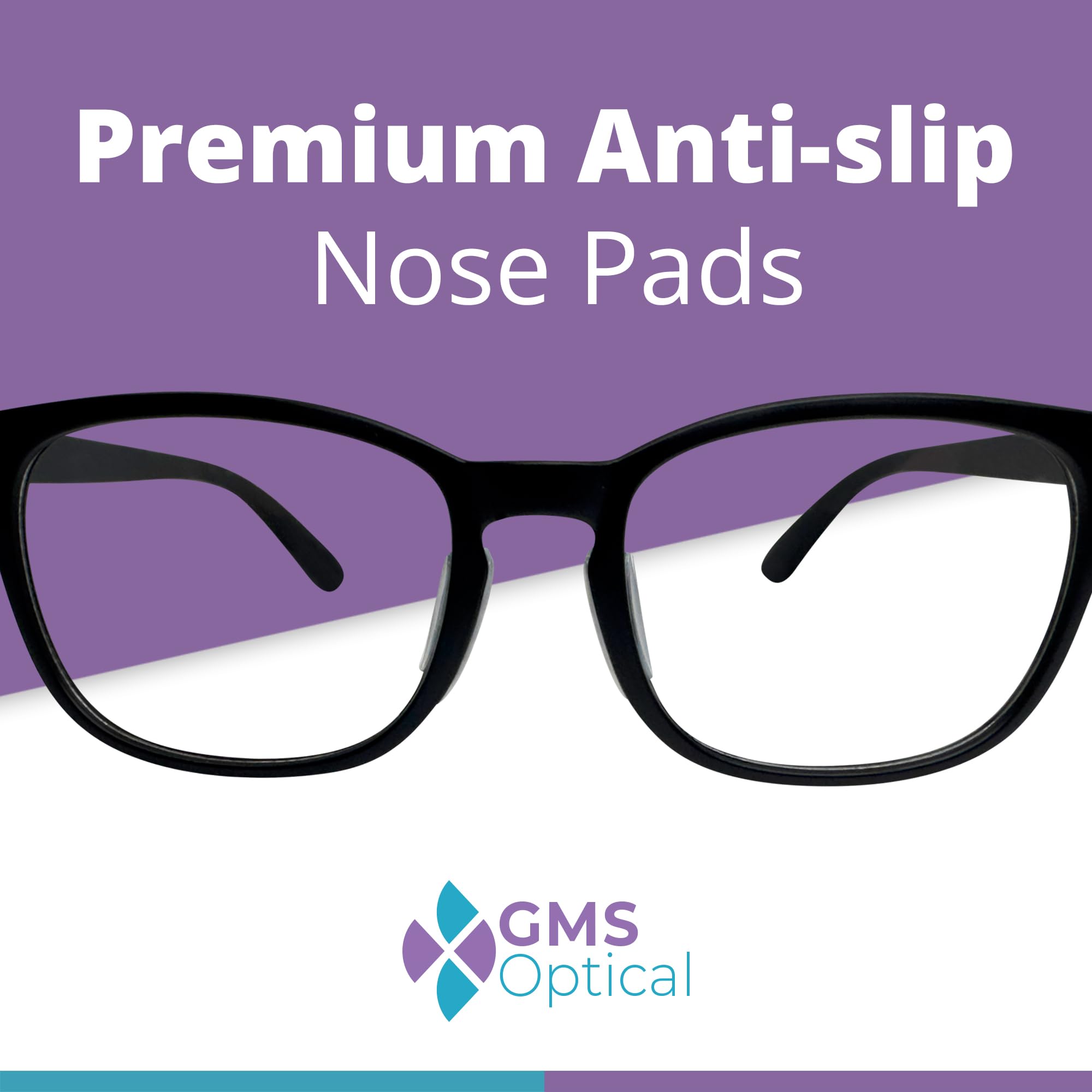 Adhesive-backed anti-slip nose pad for eyewear