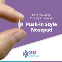 Soft silicone nose pads for comfort and secure fit