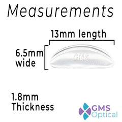  contoured silicone nose pad design for comfort