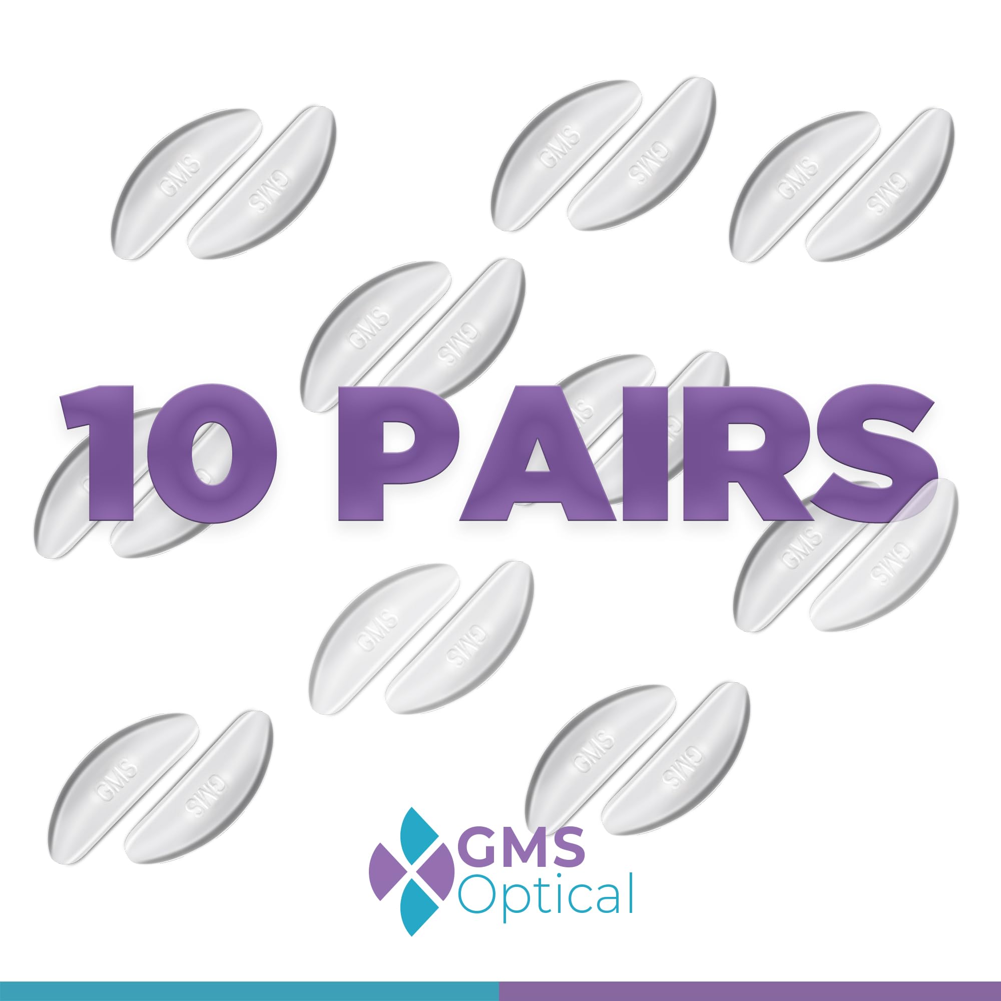 Nose pad installation on glasses with clean bridge note