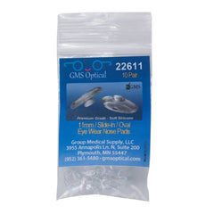 GMS Optical Oval Shaped Slide-in Nose Pads 11mm - 10 Pair Pack