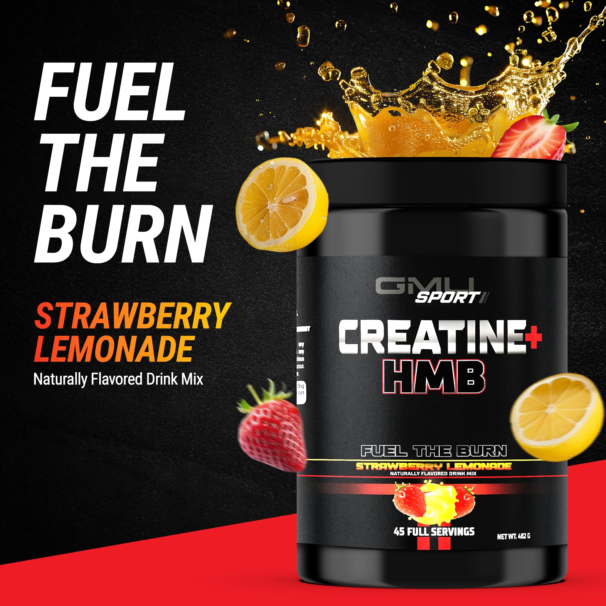 Nutritional facts panel for GMU SPORT Creatine 2.0