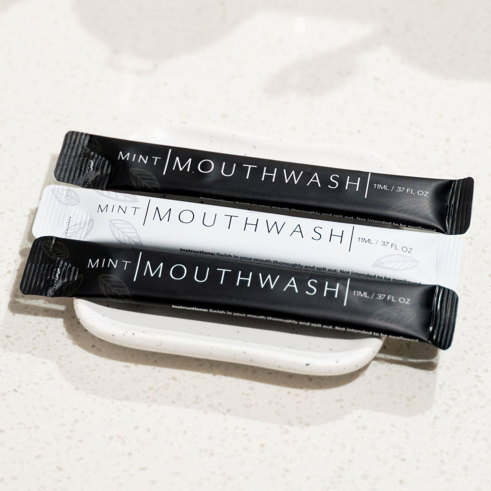 TSA-approved mini mouthwash packets for easy travel