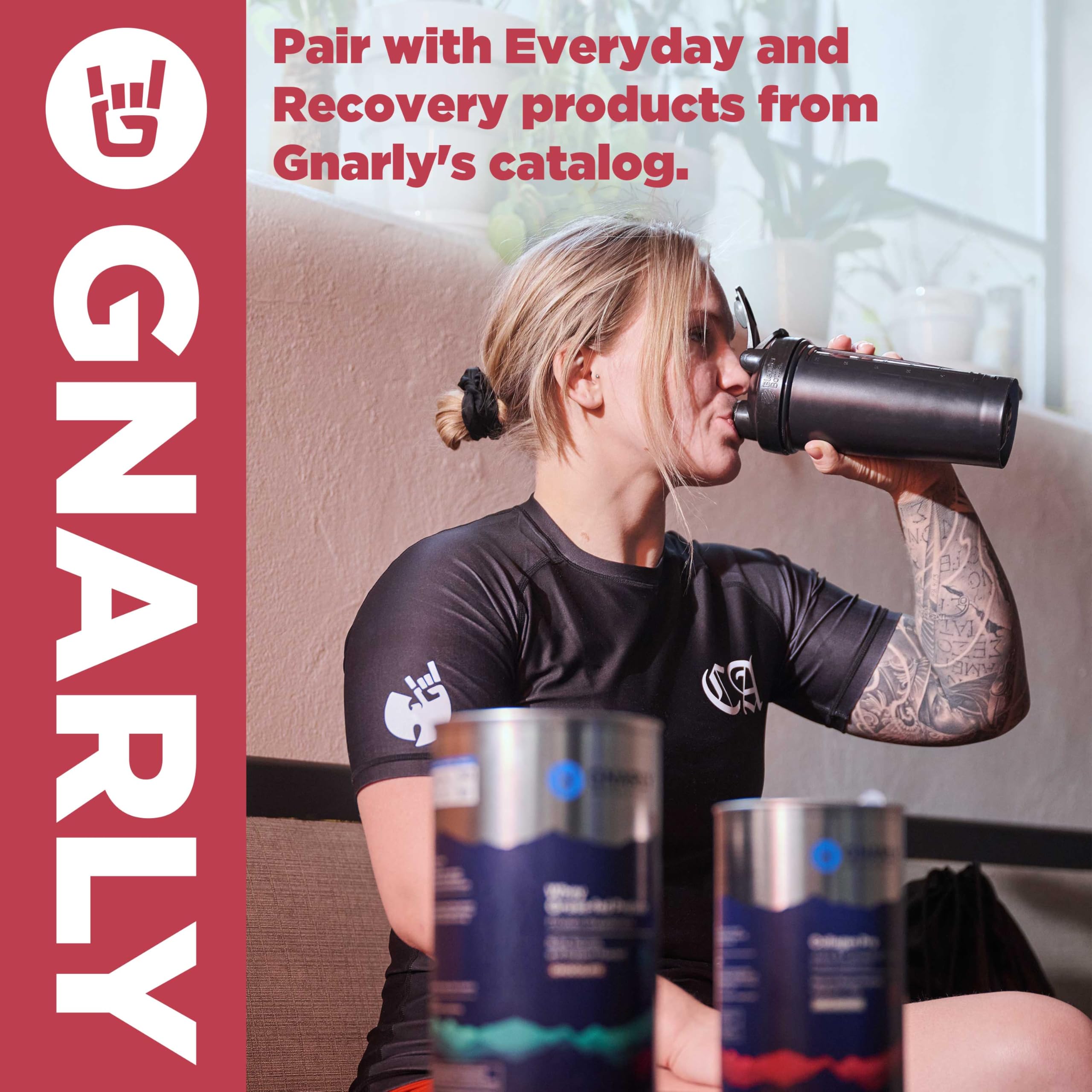 Athlete training with Gnarly Collagen Pro