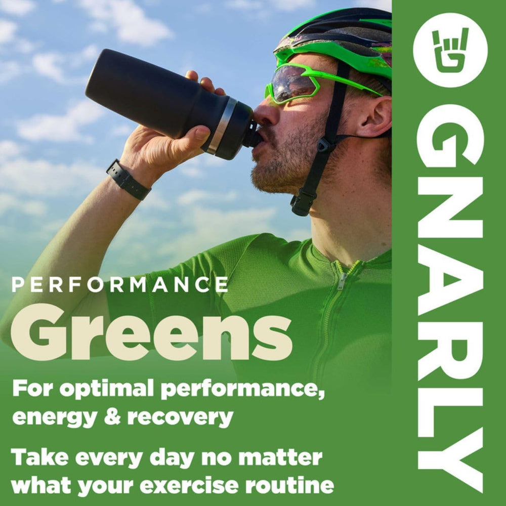 Gnarly Greens Blueberry Acai canister with packaging