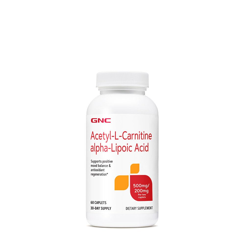 GNC Acetyl-L-Carnitine Alpha-Lipoic Acid 500mg bottle front