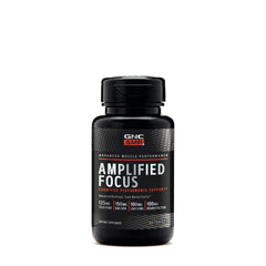 GNC AMP Amplified Focus bottle, 60 tablets, label shows Amplified Focus