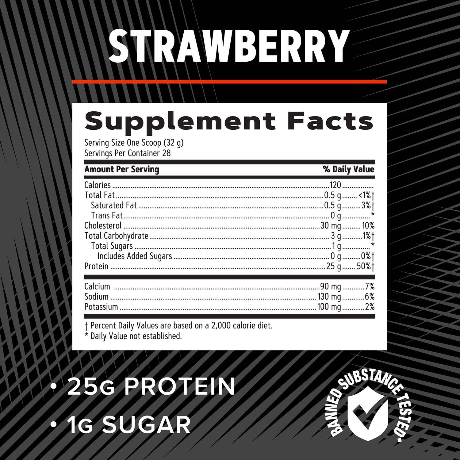 GNC AMP Pure Isolate Strawberry shaker ready for post-workout fueling.