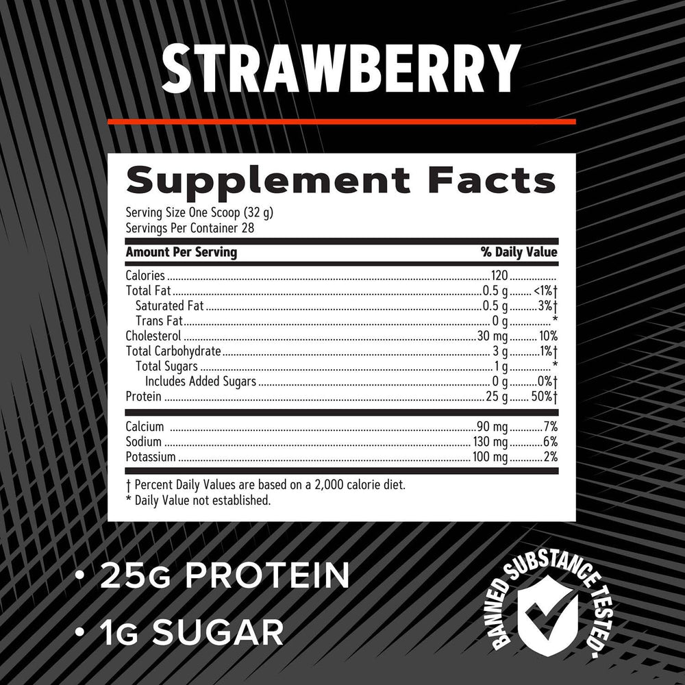 GNC AMP Pure Isolate Strawberry shaker ready for post-workout fueling.