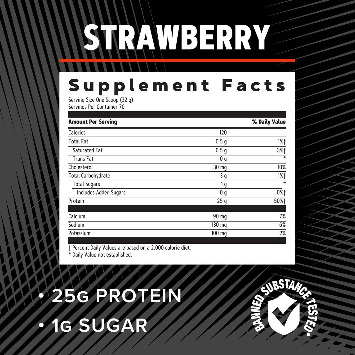 GNC AMP Pure Isolate Whey Protein Strawberry shaker ready for smoothies