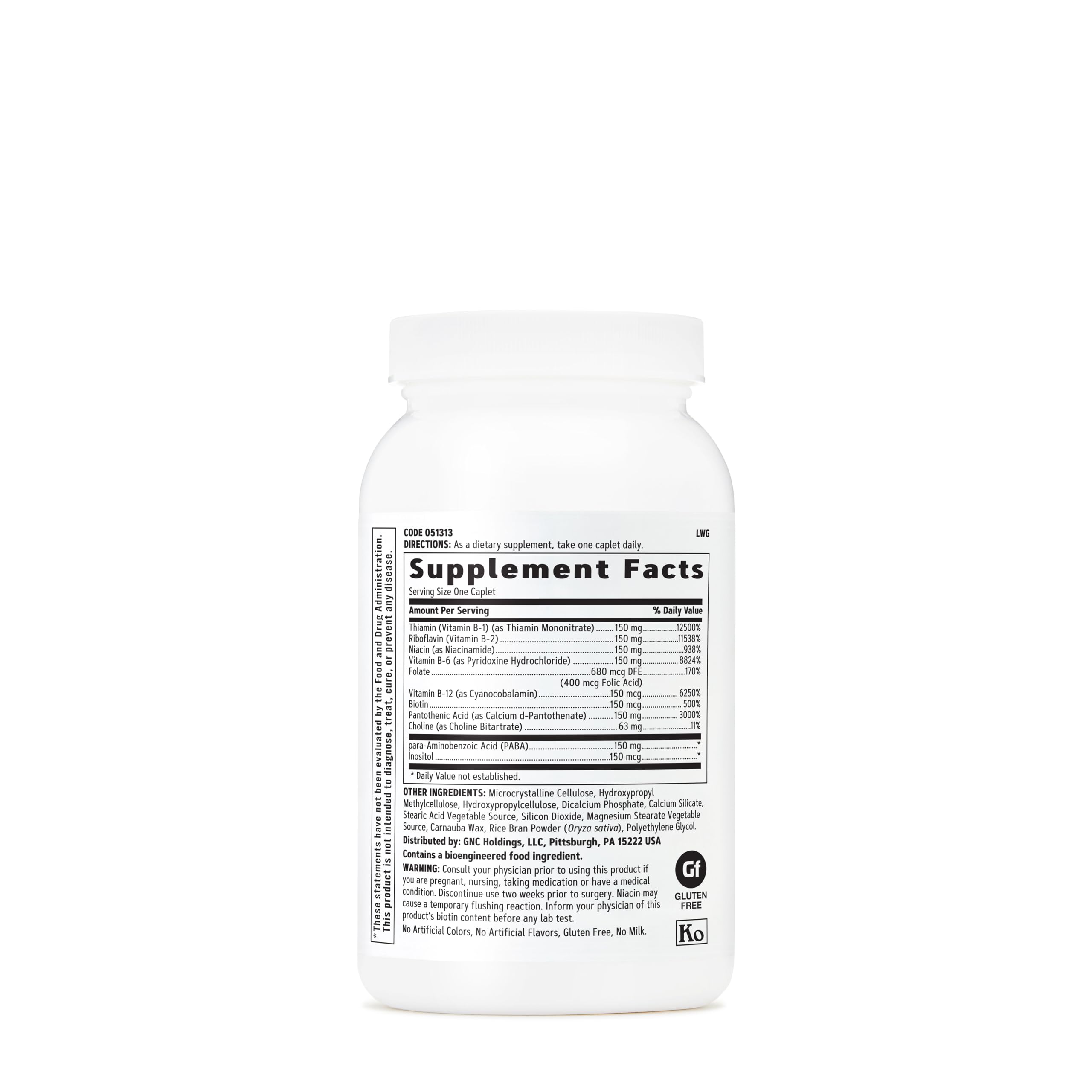 GNC B-Complex 150 capsules close-up