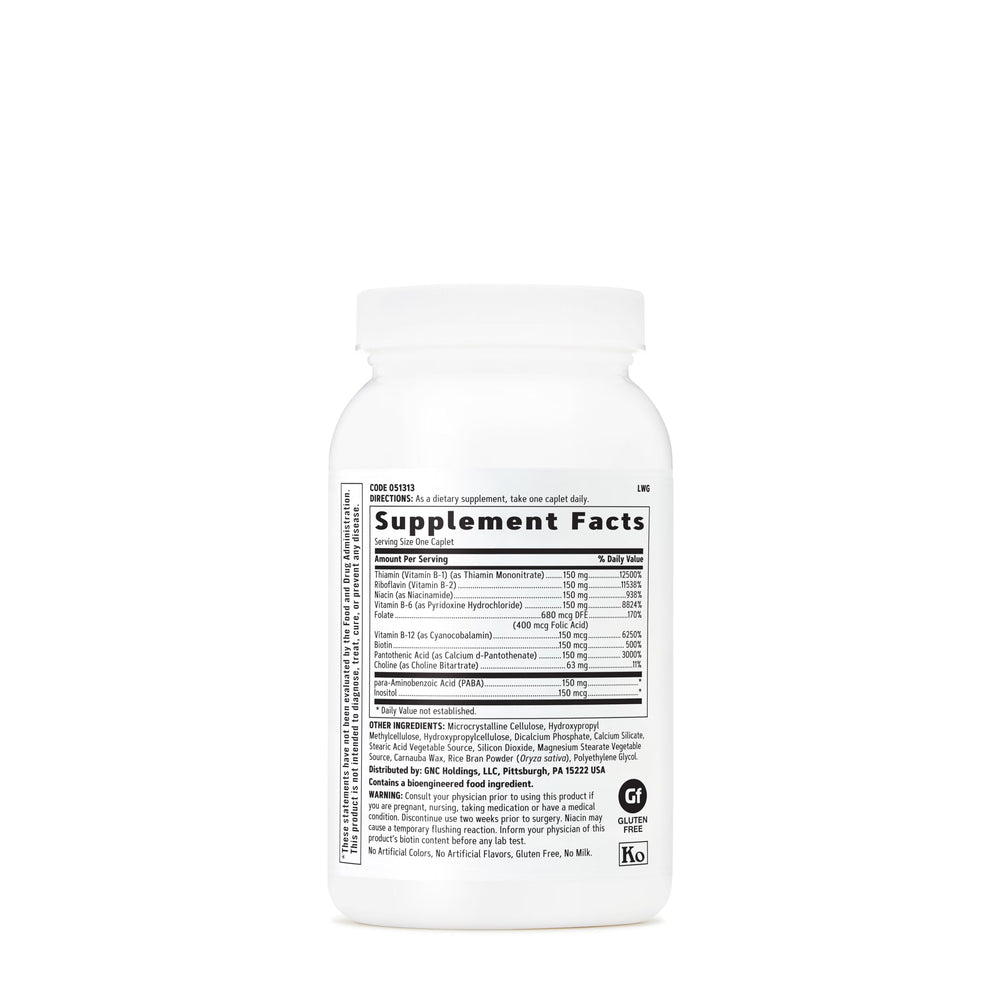 GNC B-Complex 150 capsules close-up