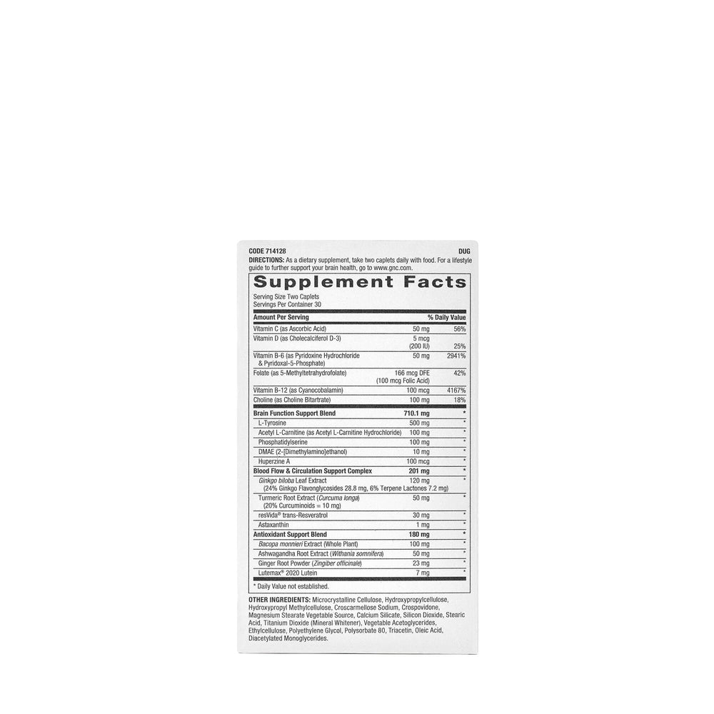 Brain Health Formula highlighting memory function support
