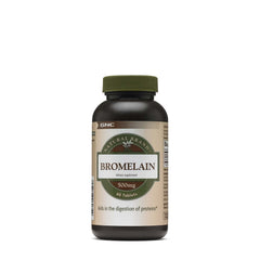 GNC Bromelain 500mg bottle – 60 servings, front view