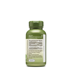 Close-up of GNC Herbal Plus Ginkgo Biloba 60mg label showing 100 servings