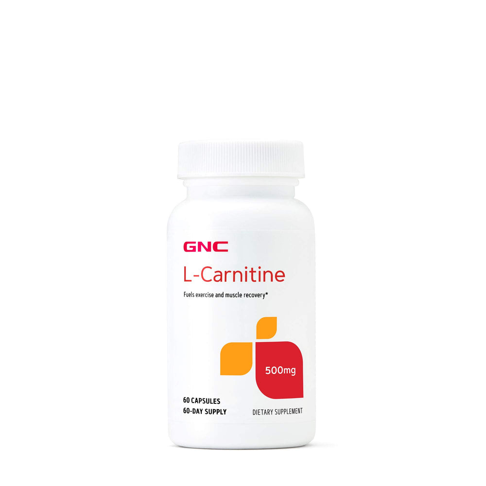 GNC L-Carnitine 500mg bottle with 60 capsules