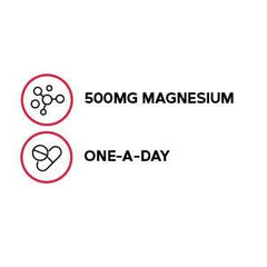Label on GNC Magnesium 500mg bottle